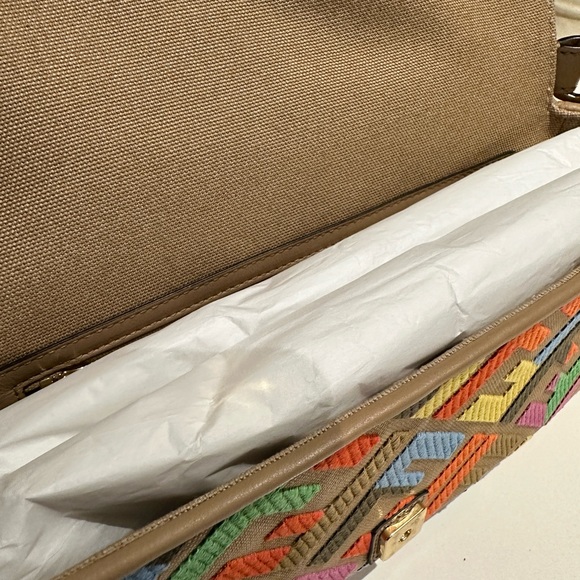 Multicolor Fendi Baguette FF Canvas Bag - Picture 7 of 15